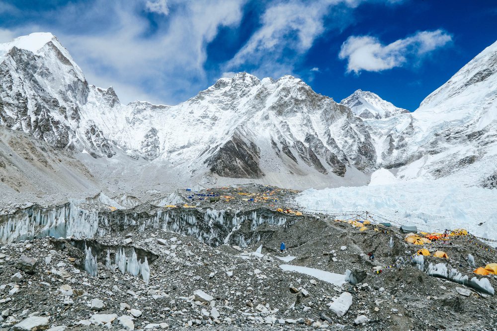 Photo taken from Everest base Camp 